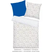 Tom Tailor Wendebettwäsche blau 1x 155x220 cm + 1x 80x80 cm Größe: 80 x 80 cm + 155 x 220 cm