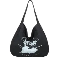 Fritzi aus Preußen Schultertasche Easy Hobo Malibu Denim Limited Barbie Hobo Bag Blacky schwarz