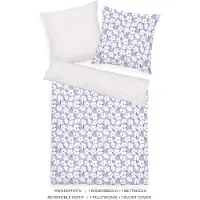 Tom Tailor Wendebettwäsche violett 1x 135x200 cm + 1x 80x80 cm Größe: 80 x 80 cm + 135 x 200 cm