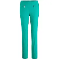 Goldner 2-in-1-Hose "Schlupfhose LOUISA mit Steppnähten", Damen, Gr. 46, N-Gr, grün, Obermaterial: 67% Baumwolle CO. 28% Polyamid PA. 5% Elasthan EL., Hosen 2-in-1-Hose, Ohne