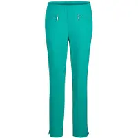Goldner 7/8-Hose "Kurzgröße Stretchhose LOUISA, dehnbar & mit Taschen", Damen, Gr. 26, K-Gr, grün, Obermaterial: 67% Baumwolle CO. 28% Polyamid PA. 5% Elasthan EL., normal, Hosen 7/8-Hose, Ohne
