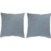 Home wohnideen Dekokissen "LUCIO" Gr. 1, blau (rauchblau, unifarben), B:40cm L:40cm, Polyester, Dekokissen_Sitzkissen_Kissenhüllen, Dekokissen