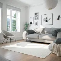 My Home Wollteppich "Woolscape 1", rechteckig, 10 mm Höhe, Wendeteppich, handgewebte Qualität, Uni, reine Wolle, Wohnzimmer