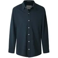 Pepe Jeans für Herren. PM308836 Abel navy slim fit Piqué-Hemd (S), Lässig, Baumwolle, Langarm, Marine