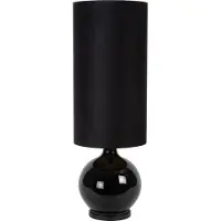 Lucide Stehleuchte Esterad, schwarz, Ø 34 cm, Höhe 100 cm, Glas