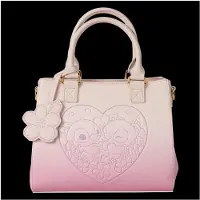 Loungefly Stitch & Angel Cherry Blossom Heart, Mädchen, Umhängetasche, Reißverschluss, Pink, Abbildung, Pink