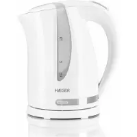 Haeger EK-22W.022A, 1,7 l, 2200 W, Weiß, Wasserstandsanzeige, Überhitzungsschutz, Drahtlos