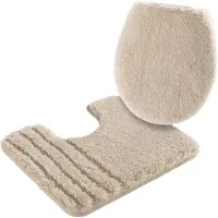 Möve Badematte MÖVE "Loft, Badvorleger, Badezimmer Teppich" Gr. 9, beige (papyrus), H:30mm, Polyacryl, Badematten, Badematte, Badteppich, Badematten auch als 2 teiliges Set & rund