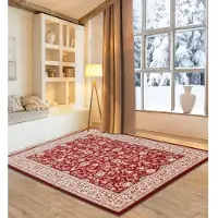 Otto Home Wollteppich "Oriental D2", rot, B:240cm H:10mm L:340cm, Schurwolle, Teppiche, Wollteppich, reine Wolle, Orient-Optik, Wohnzimmer