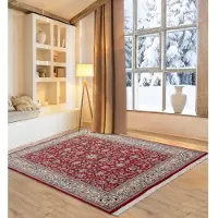 Otto Home Orientteppich "BI Oriental, handgeknüpft" rechteckig 12 mm Höhe reine Wolle, orientalisches Design, mit Fransen, Wohnzimmer
