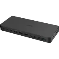 Asus Triple 4K Thunderbolt 4 Dock DC500, Kabelgebunden, Thunderbolt 4, 96 W, 10,100,1000,2500 Mbit/s, Schwarz, MicroSD (TransFlash), SD