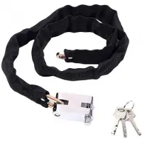 Urban Prime UP-CHA-VIR, Kettenschloss, Schwarz, Nylon, Gehärteter Stahl, Schlüssel, 1 cm