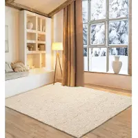 Otto Home Wollteppich "Pirker, handgewebt", beige (dunkelbeige), B:40cm H:12mm L:60cm, Schurwolle, Teppiche, Wollteppich, Handwebteppich, meliert, reine Wolle, Wendeteppich, Scandi, Wohnzimmer