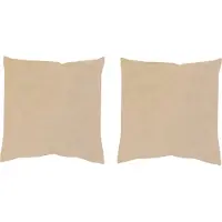 Home wohnideen Dekokissen "ELMER" Gr. 1, beige (natur, unifarben), B:40cm L:40cm, Polyester, Dekokissen_Sitzkissen_Kissenhüllen, Dekokissen