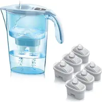 Laica J99601, Pitcher-Wasserfilter, 2,3 l, Blau, Durchscheinend, Weiß