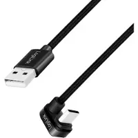 Logilink CU0195, 3 m, USB A, USB C, USB 2.0, 0,48 Gbit/s, Schwarz