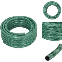 vidaXL Gartenschlauch Grün 0,6" 30 m PVC - Gartenschläuche