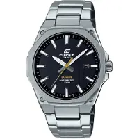 Casio Quarzuhr EDIFICE, silber (schwarz, silberfarben, schwarz), Armbanduhren, Herren, silberfarben, Quarzuhr, Armbanduhr,Herrenuhr,bis 10bar wasserdicht,Saphirglas,Edelstahlarmband