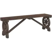 The Living Store Gartenbank 115 cm Massivholz Tanne