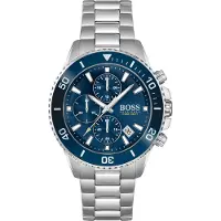 BOSS Herrenuhr Admiral 1513907, Chronograph, Silberfarben