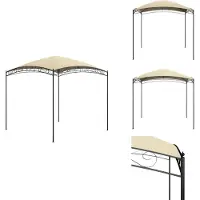 vidaXL Pavillon 3x3x2,65 m Creme 180 g/m² - Pavillons & Partyzelte