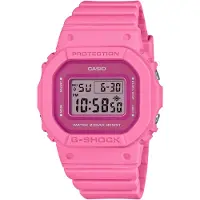 Casio Chronograph G-SHOCK, rosa (pink, pink, grau), Armbanduhren, Damen, pink, Chronograph, Quarzuhr, Armbanduhr, Damen, Herren, digital, bis 20 bar wasserdicht
