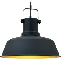 ROYALTECH Hängeleuchte Orema, schwarz, Ø 40 cm, Metall, E27