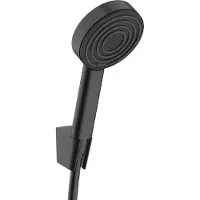 Hansgrohe Pulsify Brausehalterset 105 1jet schwarz mit Brauseschlauch 125 cm, 24301670