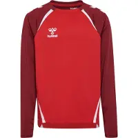Hummel Kinder Langarm Top LEAD 2.0 CREW SWEAT KIDS 223749-3713 116 - True Red/Maroon - 116