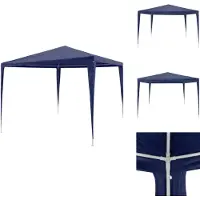 vidaXL Partyzelt 3x3 m Blau - Pavillons & Partyzelte