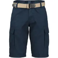 Lerros Bermudas "Cargobermuda inklusive Gürtel", Herren, Gr. 36, blau (classic navy), 100% Baumwolle, Hosen Bermudas