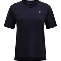 Peak Performance - Women's Trail Wool Blend S/S - Merinoshirt Gr XL blau/schwarz