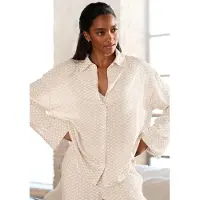 LASCANA Pyjamaoberteil mit edlem Allover-Druck