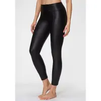 LASCANA Thermoleggings , Damen, Gr. 48/50, N-Gr, schwarz, Obermaterial: 90% Polyester, 10% Elasthan, unifarben, figurbetont lang, Hosen Thermoleggings, mit weich angerauter Innenseite, Topseller