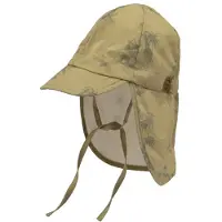 Mikk-Line - Kid's Summercap Long Neck AOP - Cap Gr 43 cm - 0-6 Months beige