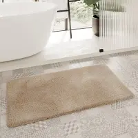 Homie Living "Porto Azzurro" Höhe 30 mm rutschhemmend beschichtet fußbodenheizungsgeeignet schnell trocknend Badteppich, uni, rechteckig & rund, waschbar, Badezimmerteppich