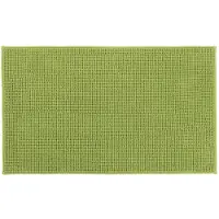 Gozze Badematte GÖZZE "Chenille" Gr. 3, grün (apfelgrün), H:15mm, Polyester, Badematten, Badematte, Badteppich, Uni Farben, besonders weich durch Microfaser, waschbar