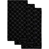 JOOP! Handtuch JOOP "Handtuch Classic / Infinity / Signature 3er Pack", schwarz (schwarz cornflower), B:50cm, Obermaterial: 100% Baumwolle CO., Handtücher, Handtuch