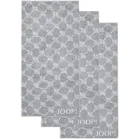 JOOP! Handtuch JOOP "Handtuch Classic / Infinity / Signature 3er Pack", grau (grau cornflower), B:50cm, Obermaterial: 100% Baumwolle CO., Handtücher, Handtuch