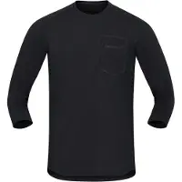 Norrøna - Skibotn Equaliser Merino 3/4 T-Shirt - Radtrikot Gr XL schwarz