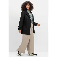 Sheego Stretch-Hose , Damen, Gr. 48, Normalgrößen, grau (helltaupe), 98% Baumwolle, 2% Elasthan, unifarben, Hosen Stretch-Hose
