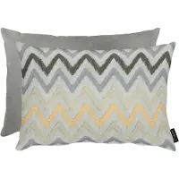 Apelt Dekokissen "Ravenna mit Wendefunktion", grau (grau, gemustert), B:35cm H:5cm L:50cm, Polyester, Dekokissen_Sitzkissen_Kissenhüllen, Dekokissen, inclusive Soft-Kissenfüllung 100% PES