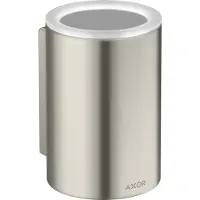 Hansgrohe AXOR UNIVERSAL Circular Zahnputzbecher, 42804800, Farbe: Stainless Steel Optic