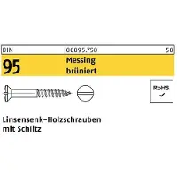 Reyher DIN 95 Messing brüniert 4x35