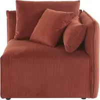 Otto Home Sofa-Eckelement "Nöre", orange (terra), B:90cm H:86cm T:90cm, 92% Polyester, 8% Polyamid, Polsterelemente, Sofa-Eckelement, Modul - zum Zusammenstellen; in vielen Bezugsqualitäten und Farben