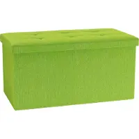 VCM Sitztruhe "Stoff Sitztruhe Sitzbank Aufbewahrungsbox Boxas", grün, B:76cm T:38cm, Obermaterial: 100% Textilmaterial TEXMAT., Sitzbänke, Sitztruhe
