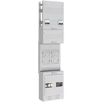 ABN Zählerplatz eHZ 2Z mit HS 5-polig, BxH : 250x1050mm EZ17820