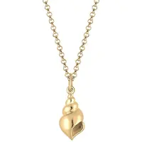 Elli Halskette Muschel Anhänger Urlaub Meer 925 Sterling Silber Elli Gold