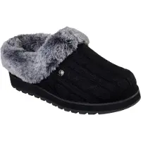 SKECHERS Pantoffel "KEEPSAKES - ICE ANGEL" Hausschuh in Strick-Optik