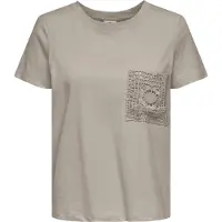 ONLY Kurzarmshirt "JDYSELMA S/S CROCHET POCKET TOP JRS NOOS"